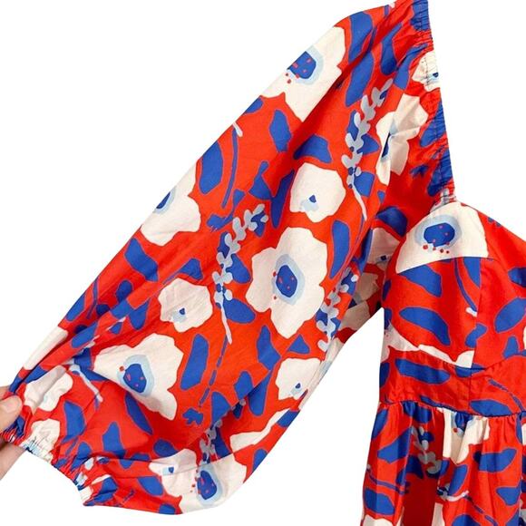 Hutch Floral Printed Mini Dress Small Red NWT - Picture 3 of 7